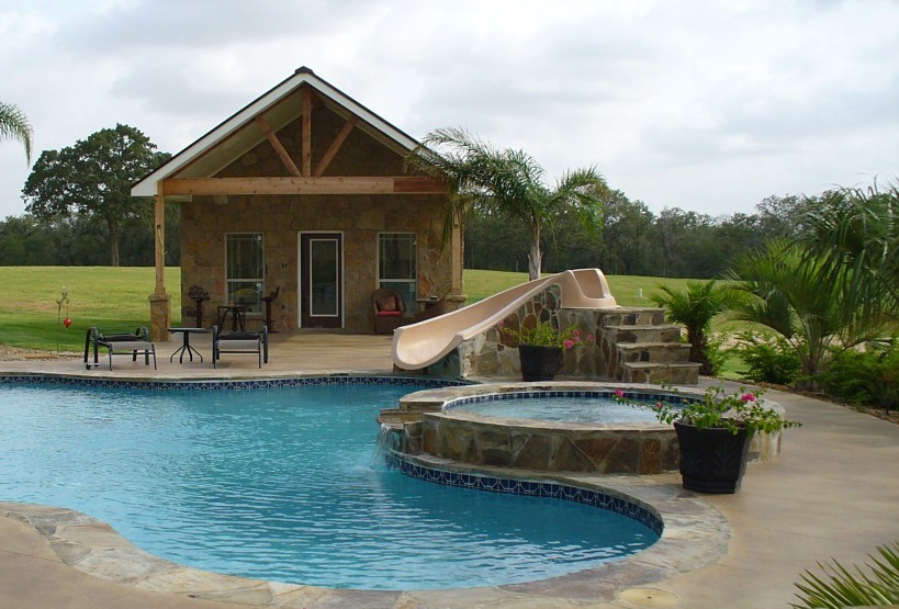 Pool and pool house